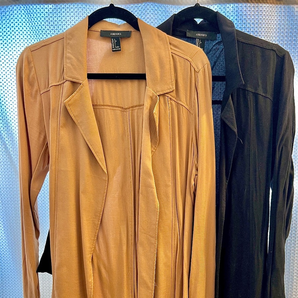Forever 21 thin trench shawls